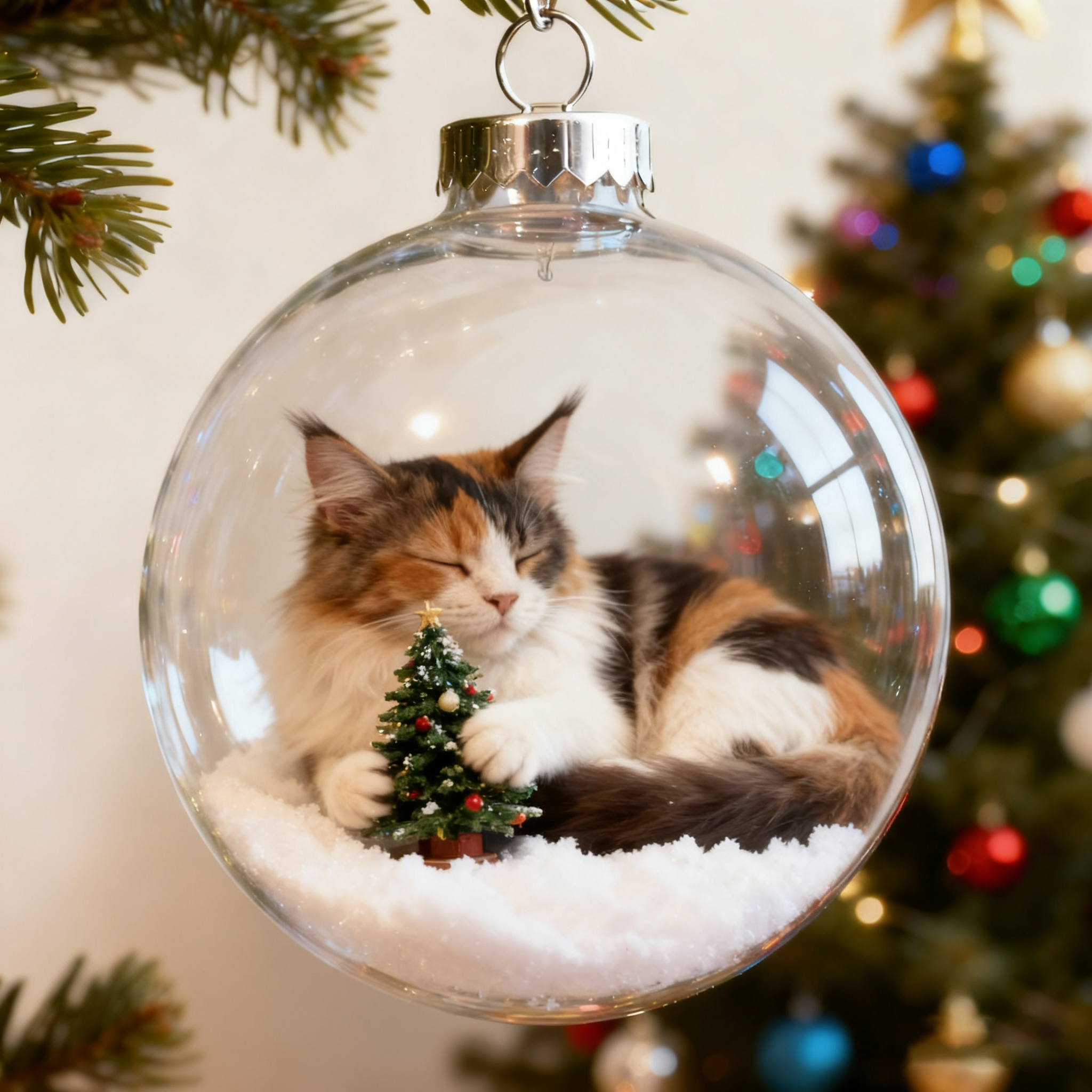 🎄 Paws of Love – Christmas Cat Ornament Collection