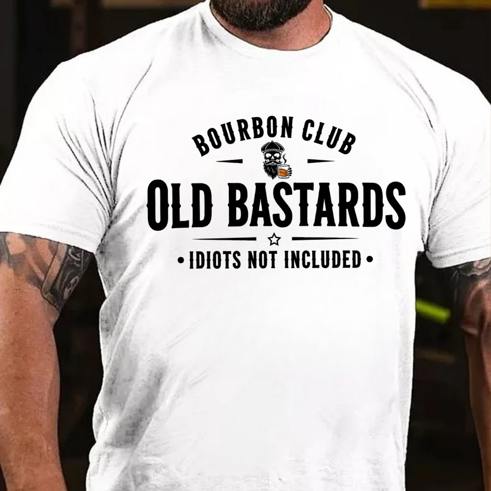 Old Bastards Bourbon Club –Idiots Not Included T-shirts