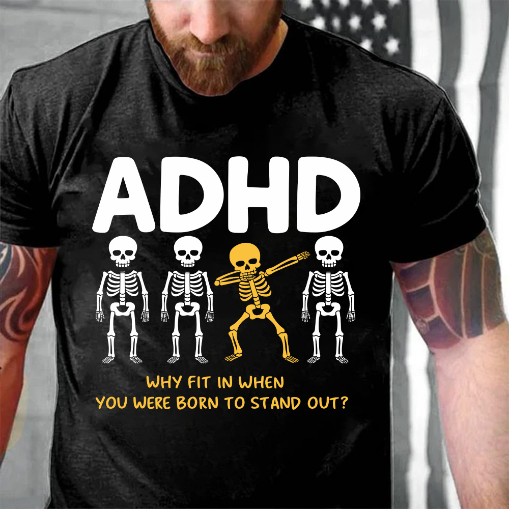 ADHD Stand Out Skeleton T-Shirt