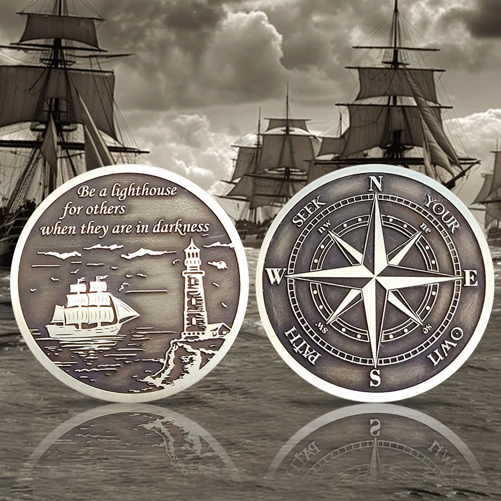 “Guiding Light Compass Coin”