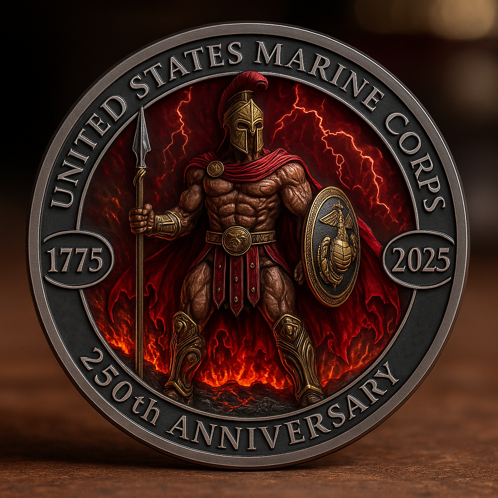 USMC 250 Years Commemorative Coin