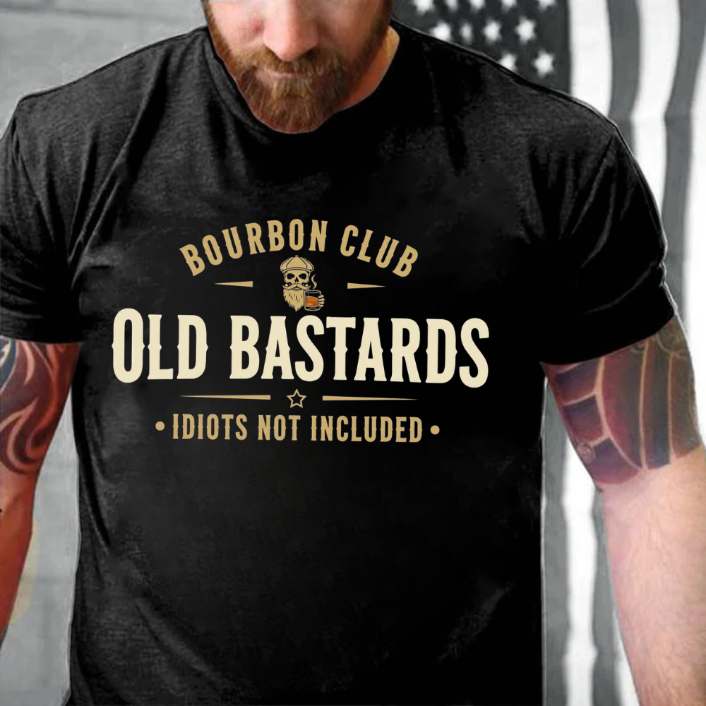 Old Bastards Bourbon Club –Idiots Not Included T-shirts