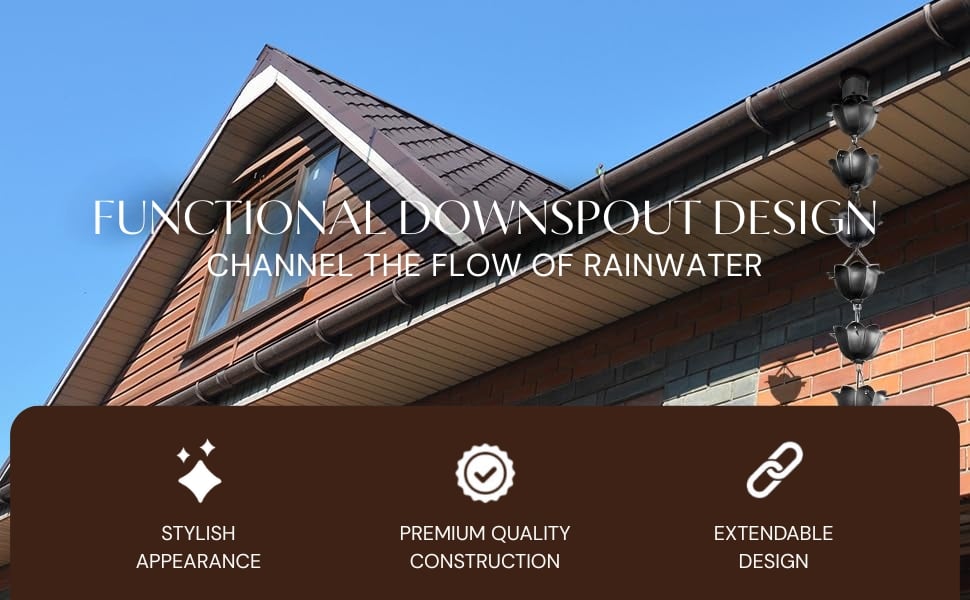 increase curb appeal beautiful alternative to gutter downspout transports rainwater to the ground