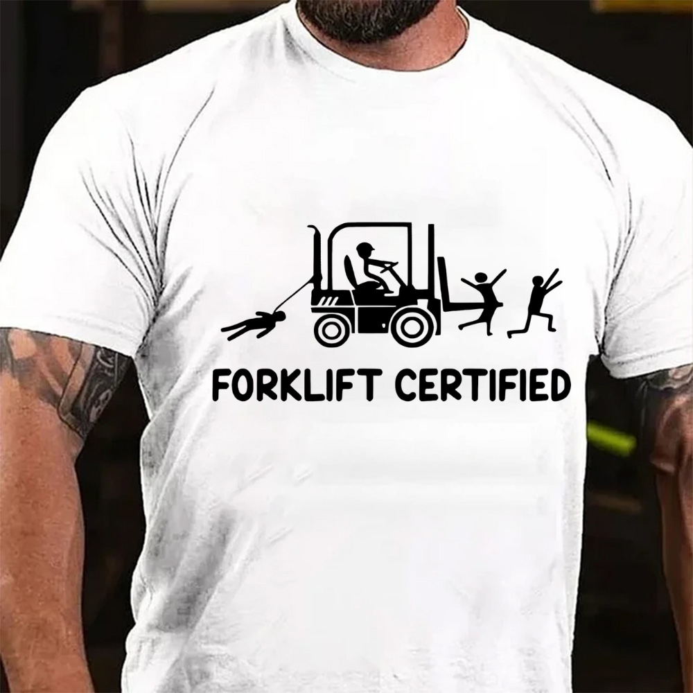Forklift Certified Funny Warehouse Worker T-Shirt