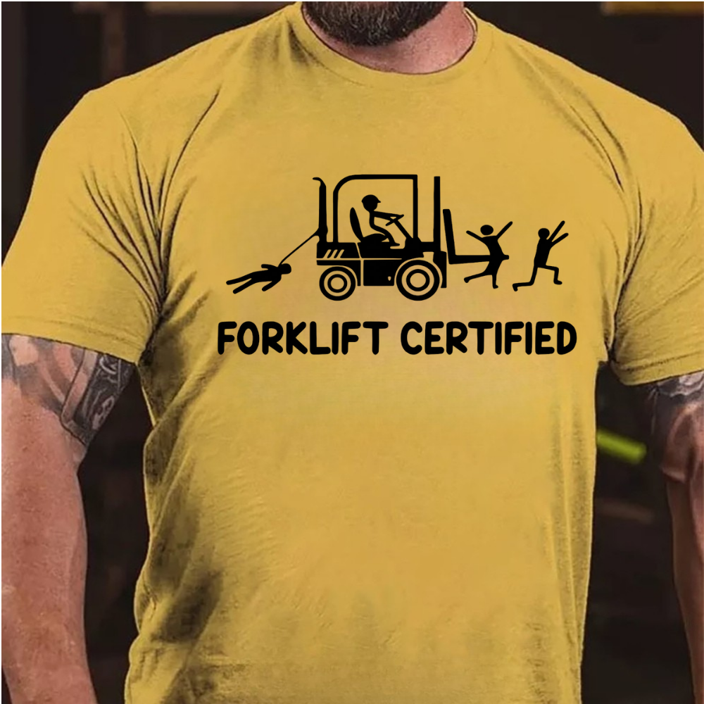 Forklift Certified Funny Warehouse Worker T-Shirt
