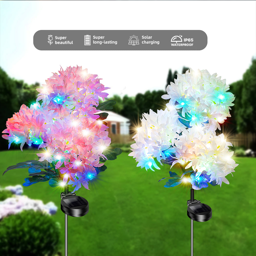 Lush Solar Hydrangea Lights | Infinite Bloom Collection (Set of 4)