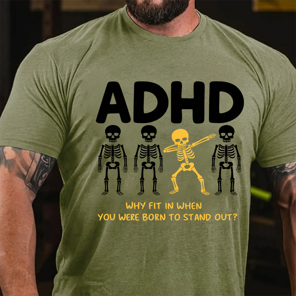 ADHD Stand Out Skeleton T-Shirt