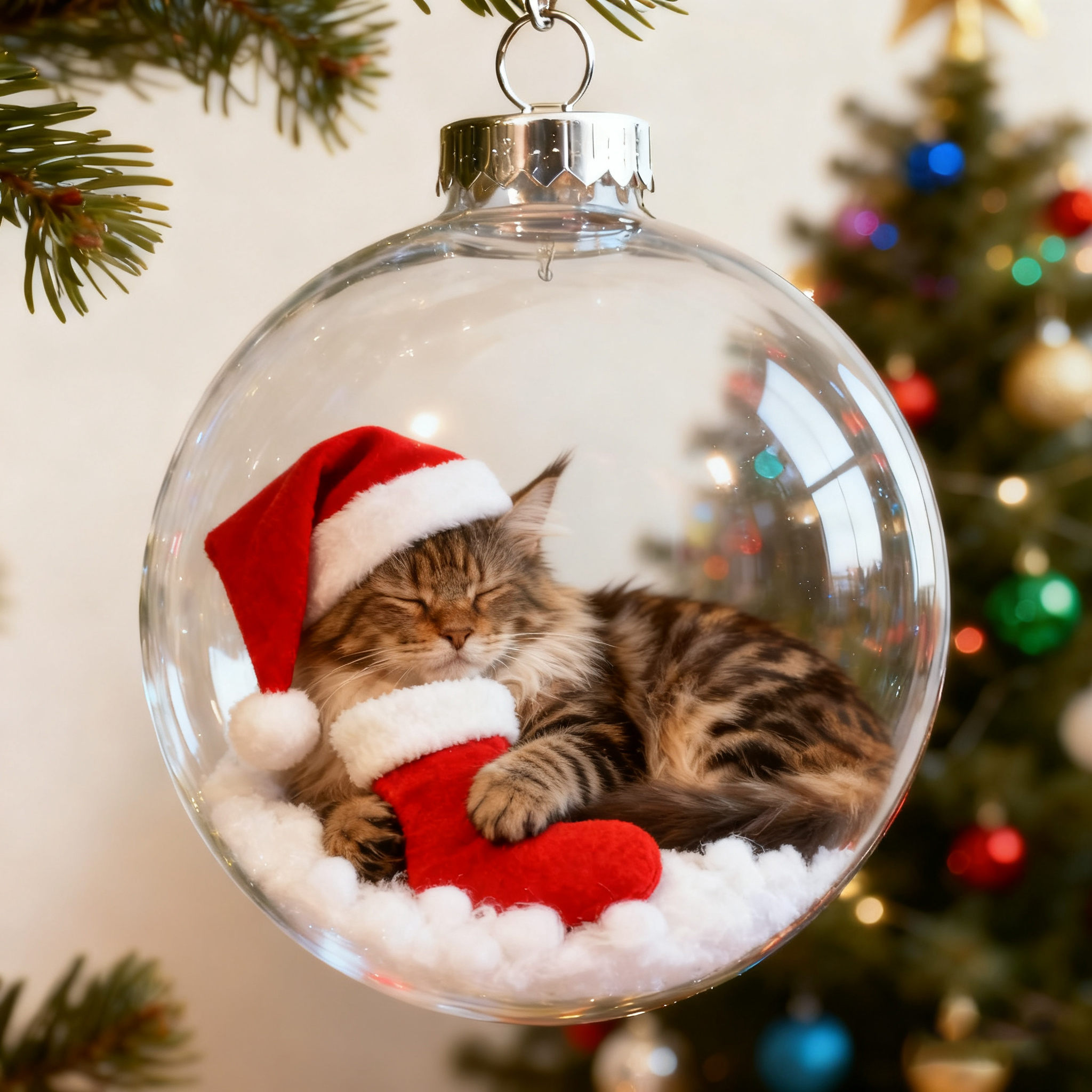🎄 Paws of Love – Christmas Cat Ornament Collection