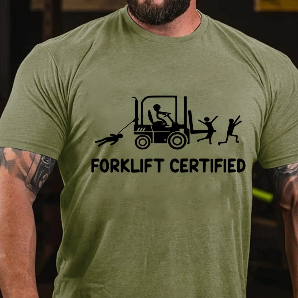 Forklift Certified Funny Warehouse Worker T-Shirt