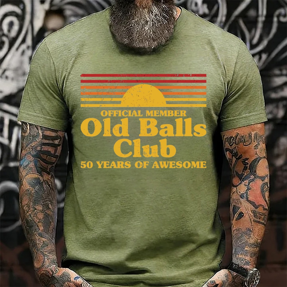 Official Member Old Balls Club 50 Years Of Awesome T-Shirt
