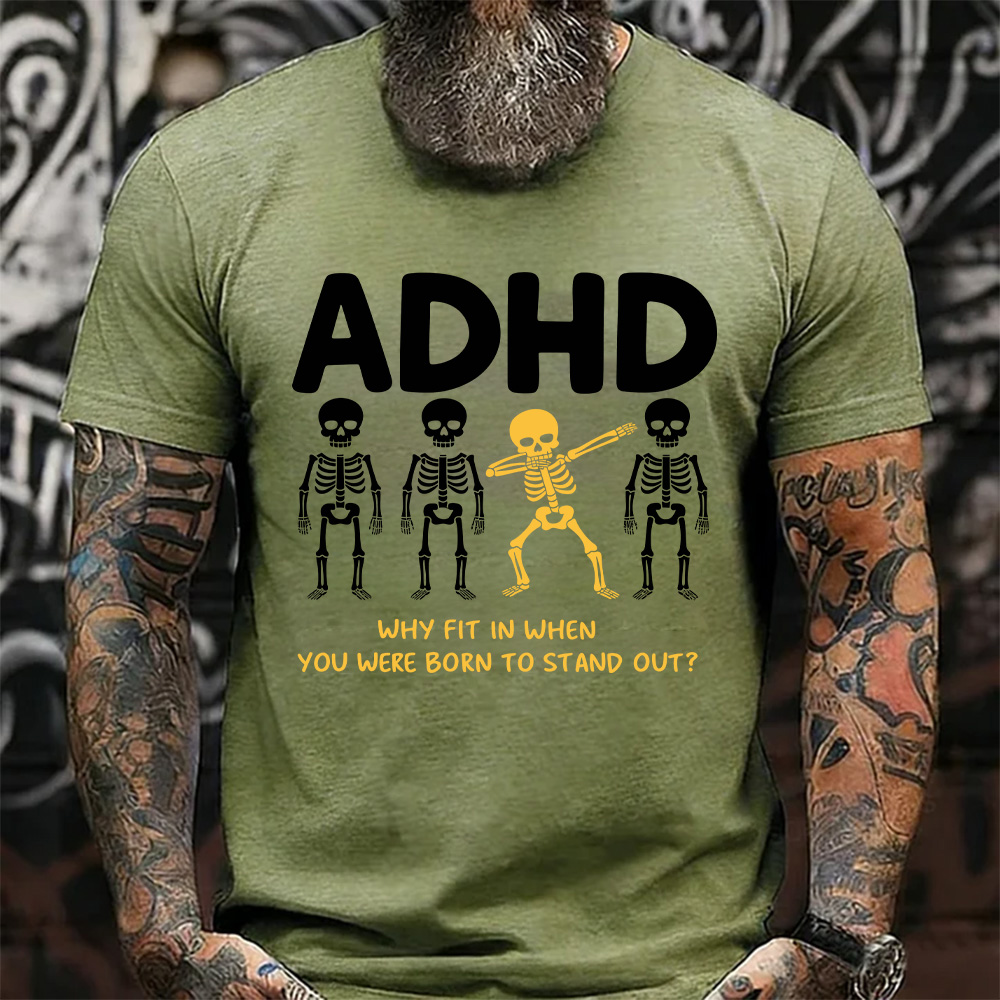 ADHD Stand Out Skeleton T-Shirt