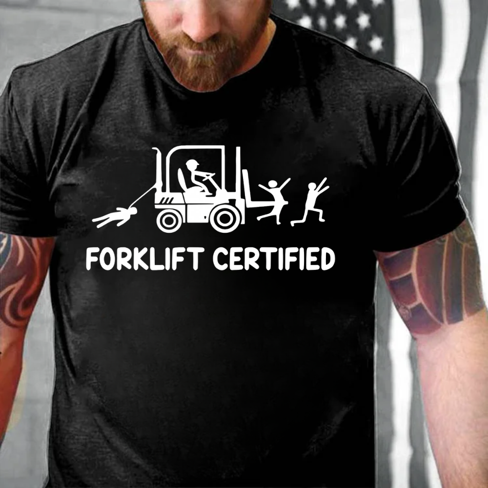 Forklift Certified Funny Warehouse Worker T-Shirt