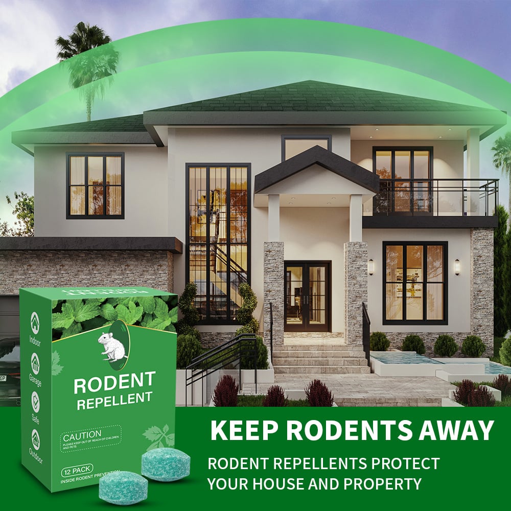 Natural Peppermint Rodent Repellent Balls (12 PCS) – Keep Rats, Mice & Pests Away Safely