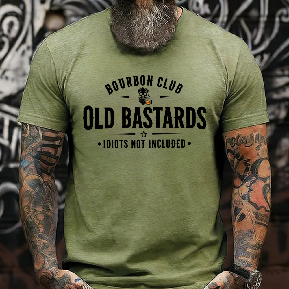 Old Bastards Bourbon Club –Idiots Not Included T-shirts