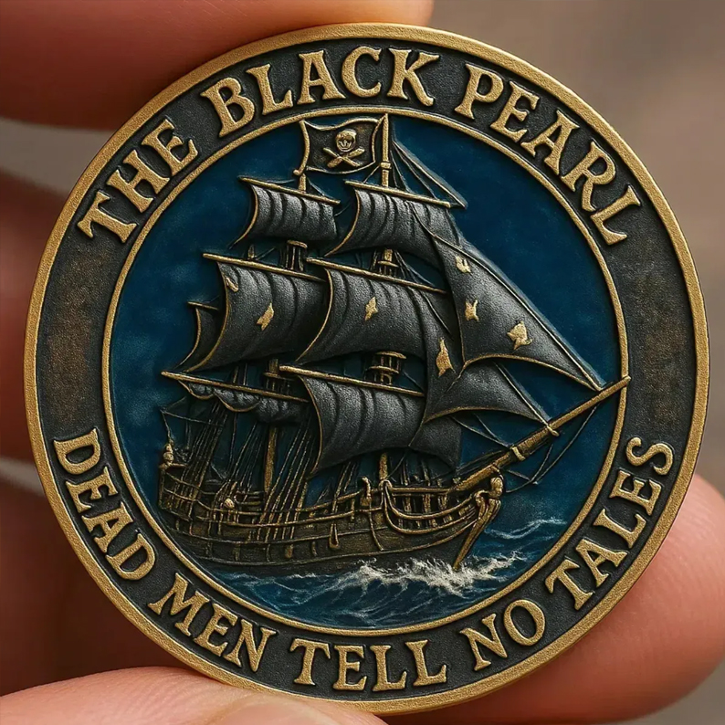 Pirate Ship Commemorative Coin - A Symbol of Mysterious Voyage