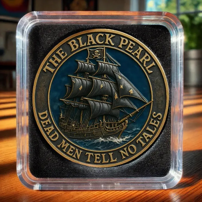 Pirate Ship Commemorative Coin - A Symbol of Mysterious Voyage