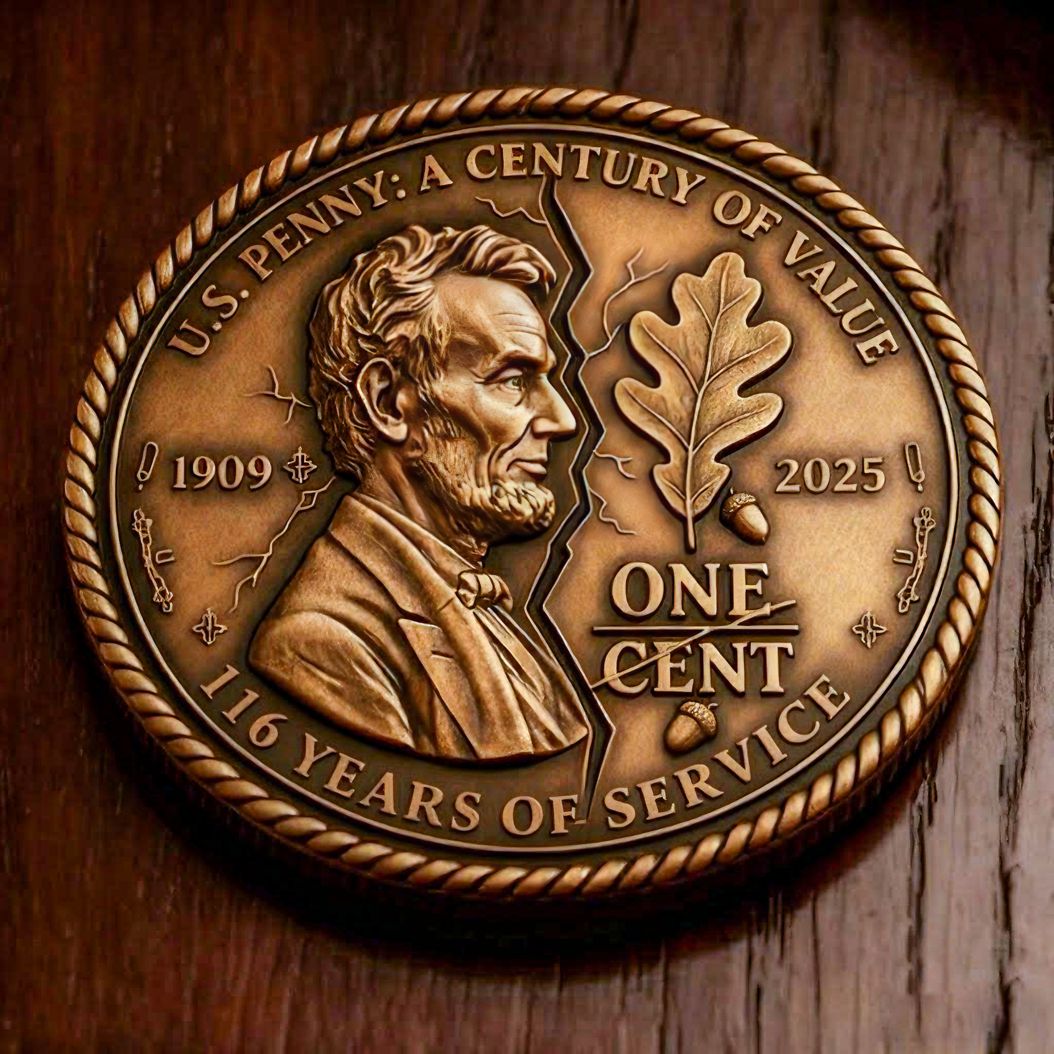 The Last Penny Commemorative Coin | Centennial Value Edition