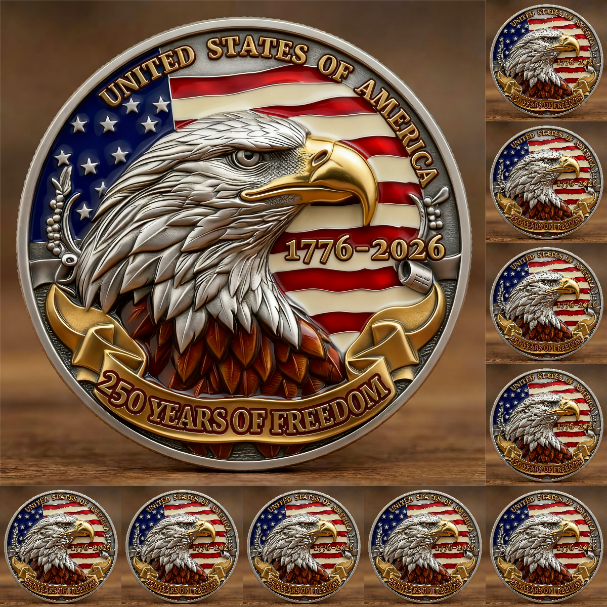 🏆Flash Sale 60% OFF -250 Years of Freedom – United States Commemorative Coin (1776–2026)