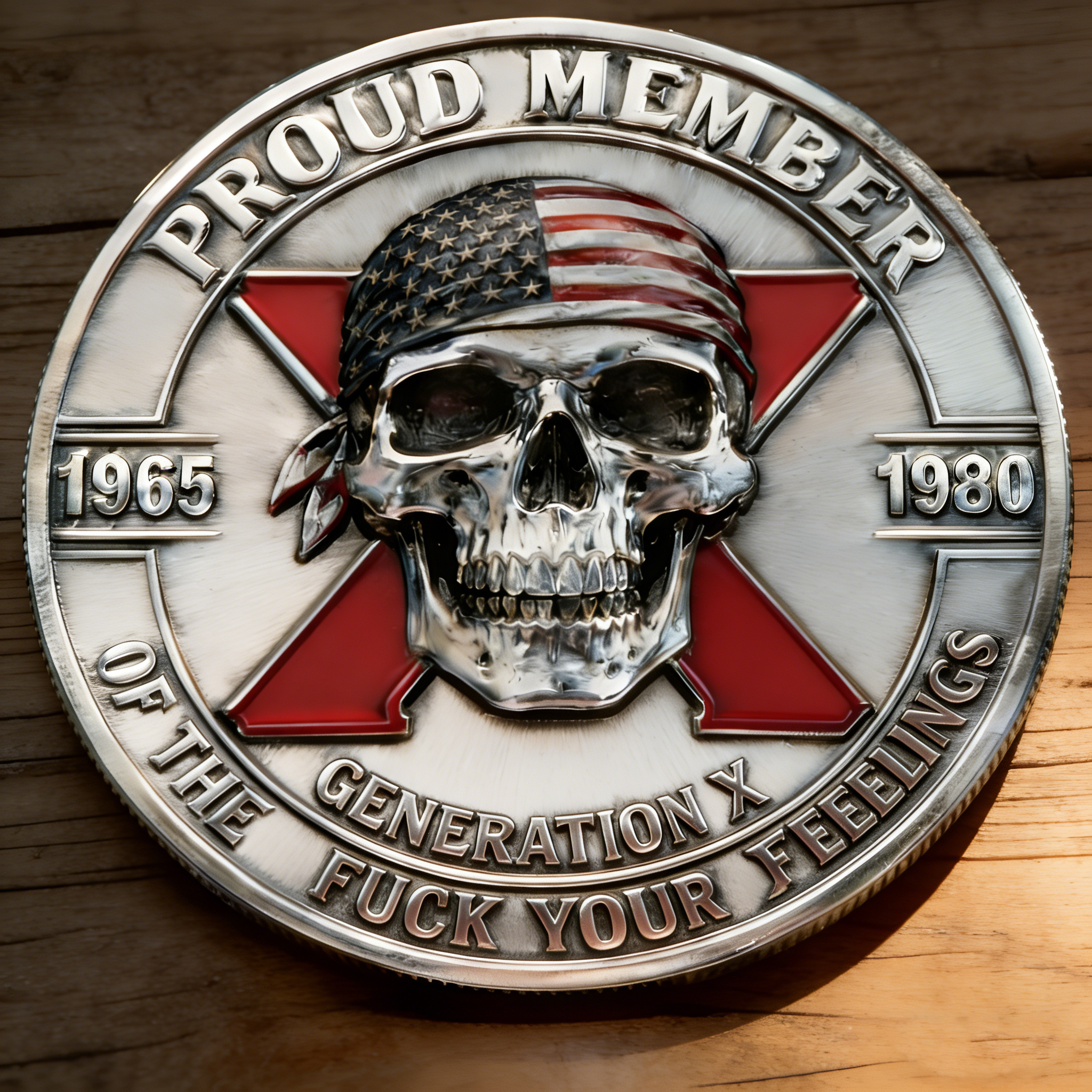 Gen X Skull coin
