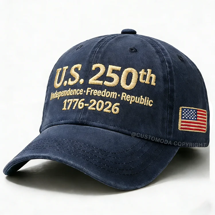 USA 250 Anniversary Embroidery Cap