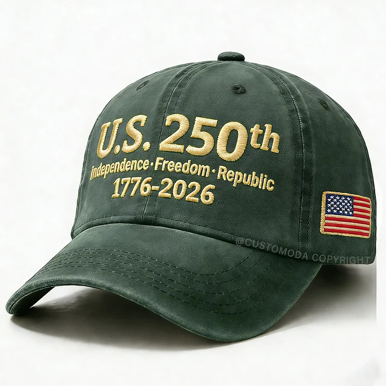 USA 250 Anniversary Embroidery Cap