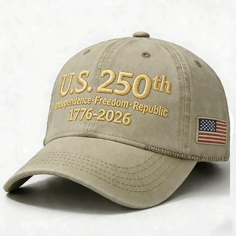 USA 250 Anniversary Embroidery Cap
