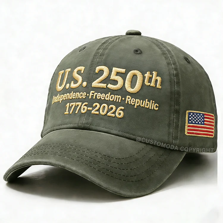 USA 250 Anniversary Embroidery Cap