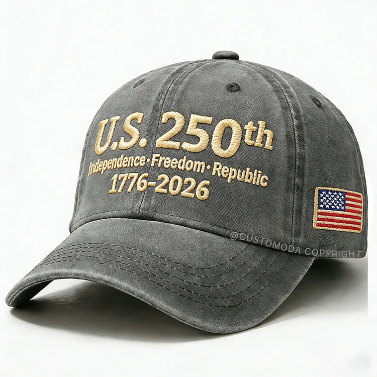 USA 250 Anniversary Embroidery Cap