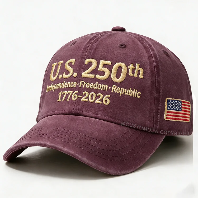 USA 250 Anniversary Embroidery Cap
