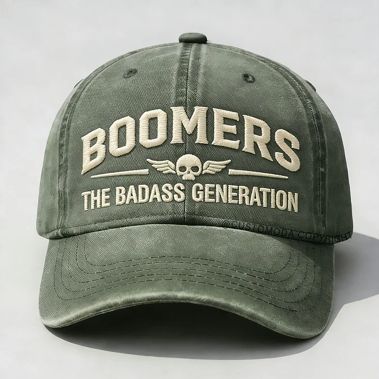 Boomers The Badass Generation Embroidery Cap