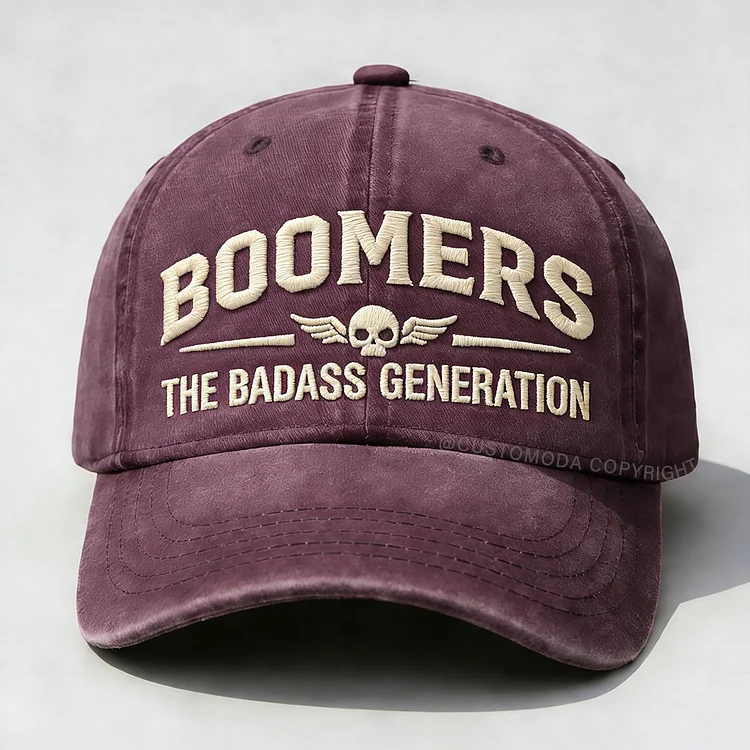 Boomers The Badass Generation Embroidery Cap