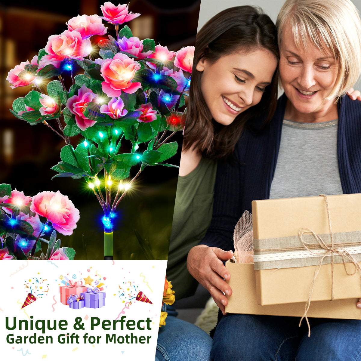 Solar Azalea Garden Lights | Bloom & Glow Collection (Set of 4)