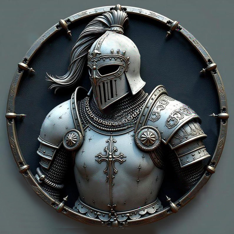 Armored Knight Emblem Coin