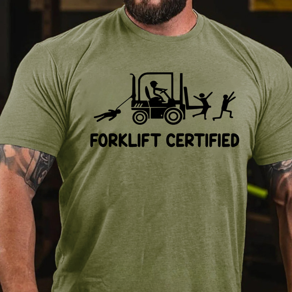 Forklift Certified Funny Warehouse Worker T-Shirt