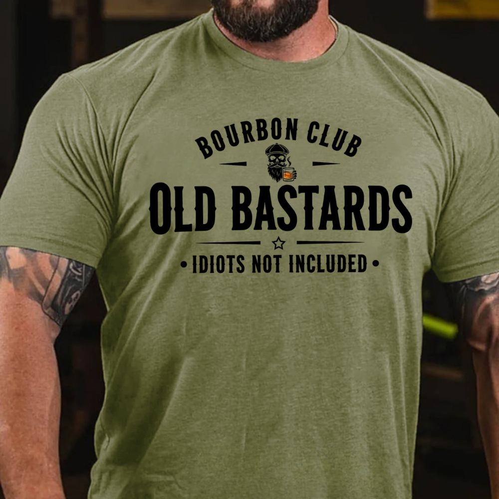 Old Bastards Bourbon Club –Idiots Not Included T-shirts