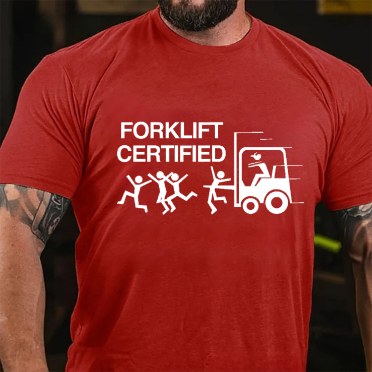 Funny Forklift Certified Graphic T-Shirt