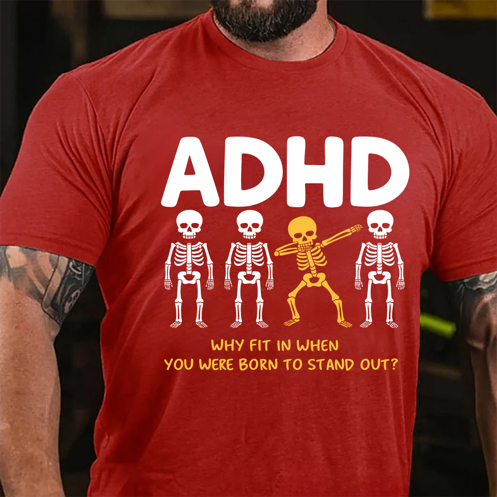 ADHD Stand Out Skeleton T-Shirt