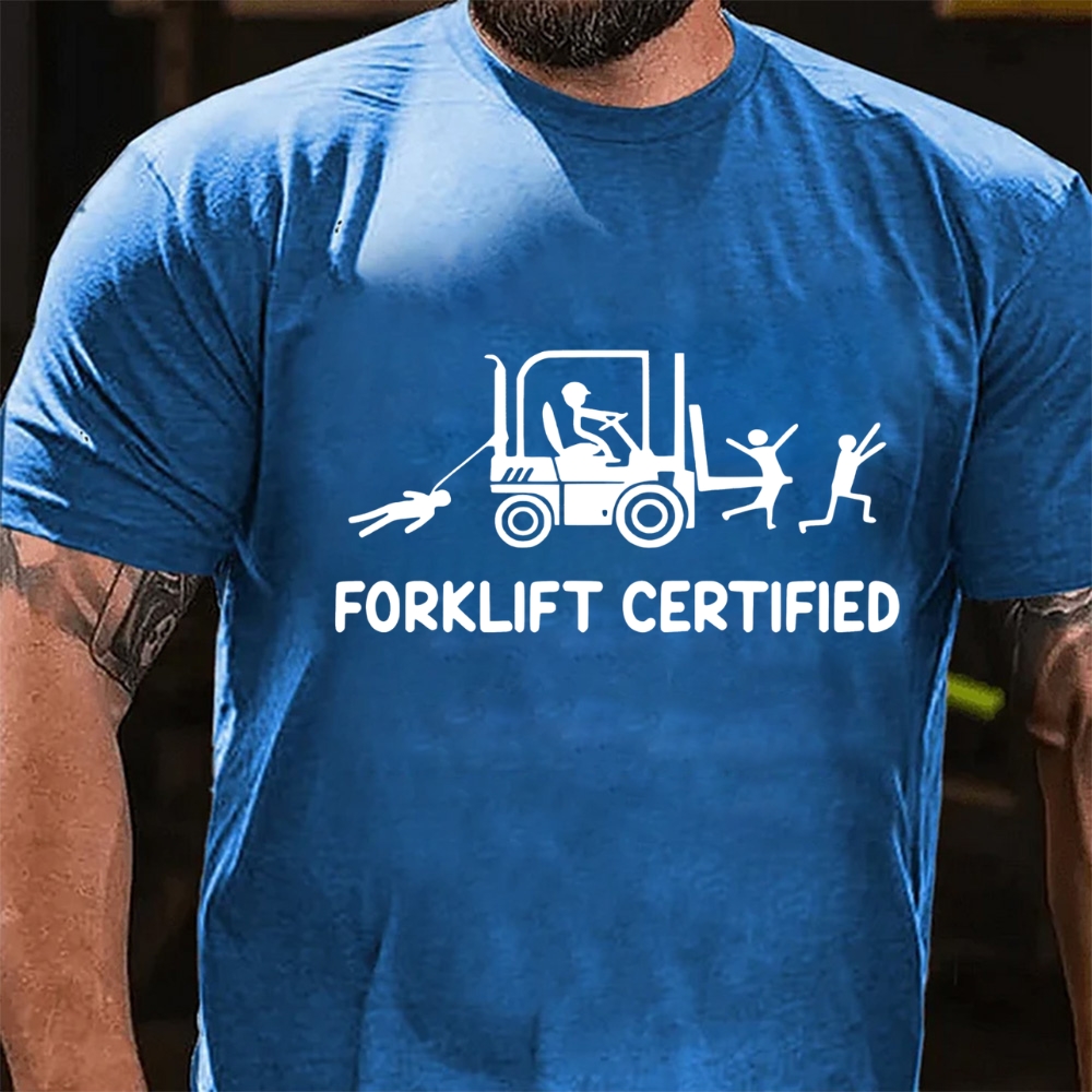 Forklift Certified Funny Warehouse Worker T-Shirt