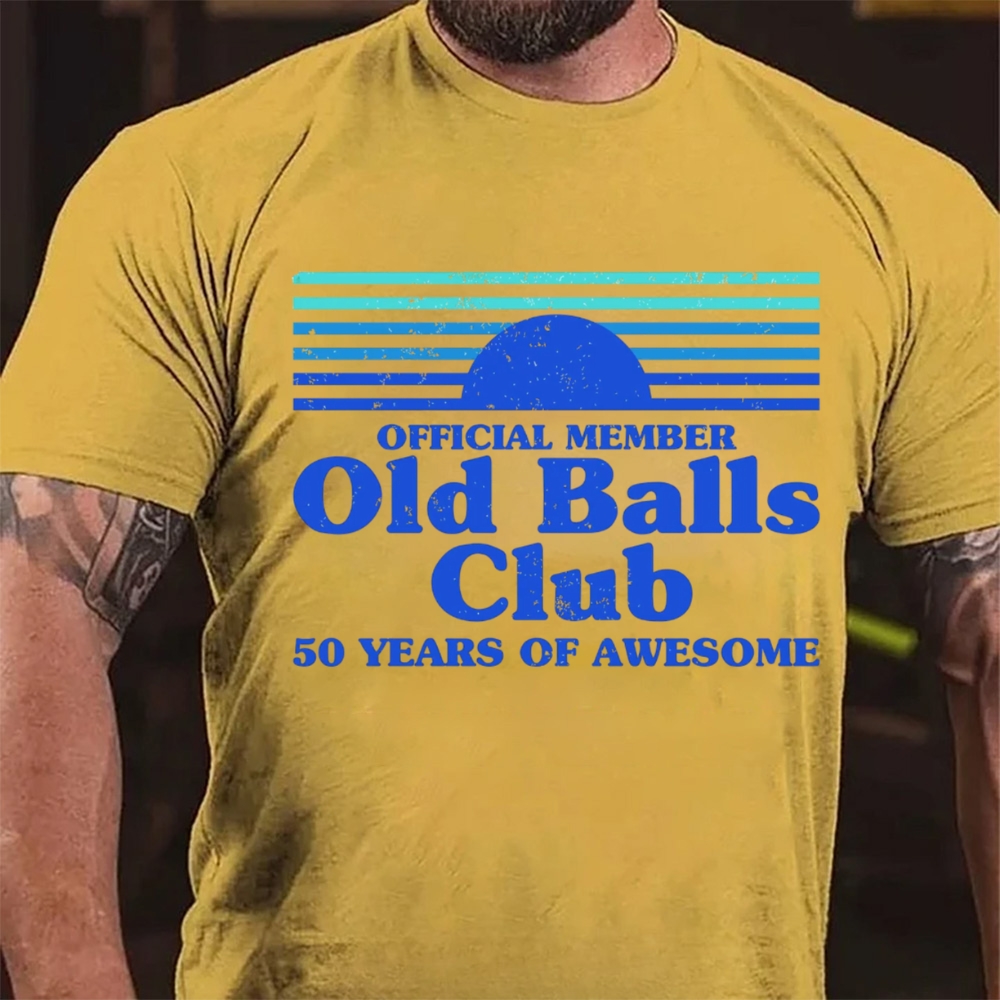 Official Member Old Balls Club 50 Years Of Awesome T-Shirt