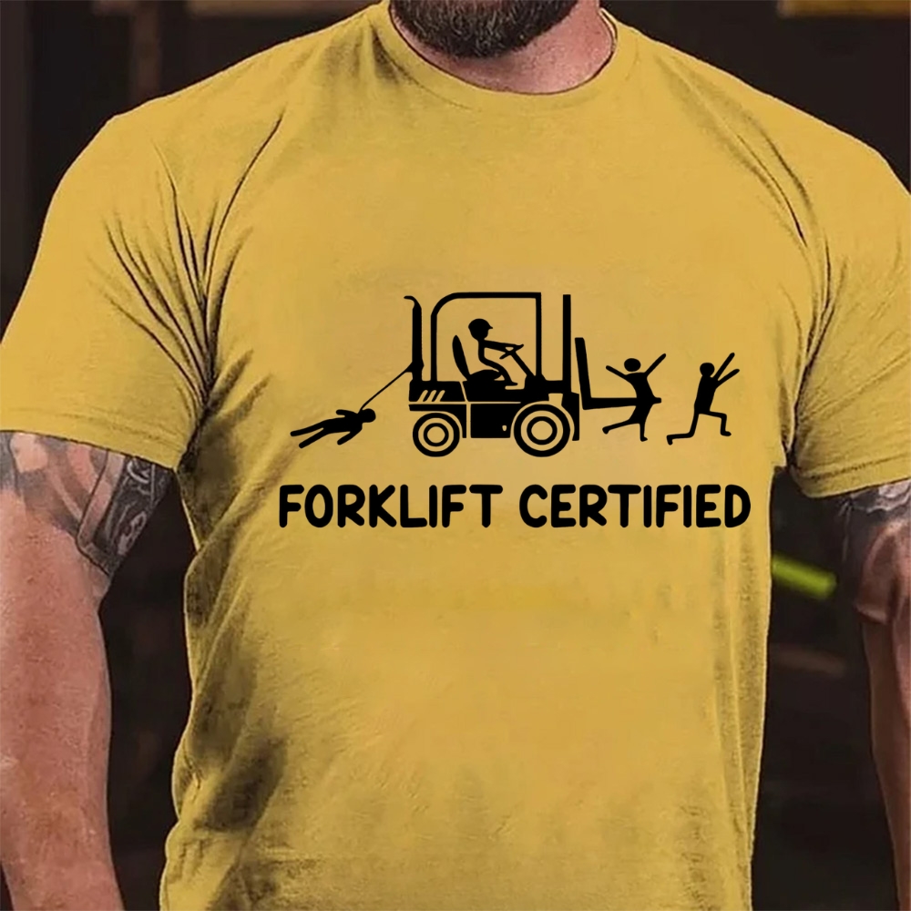Forklift Certified Funny Warehouse Worker T-Shirt