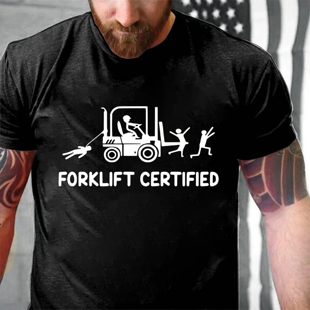 Forklift Certified Funny Warehouse Worker T-Shirt