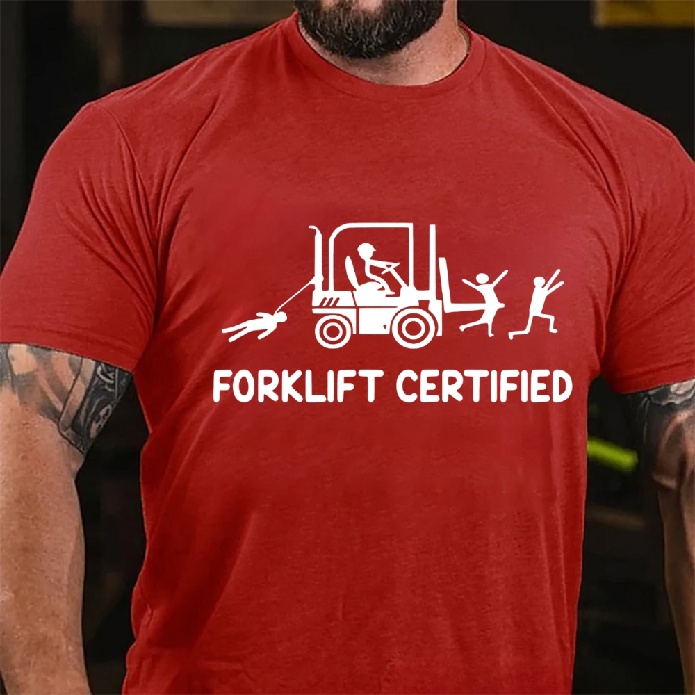 Forklift Certified Funny Warehouse Worker T-Shirt
