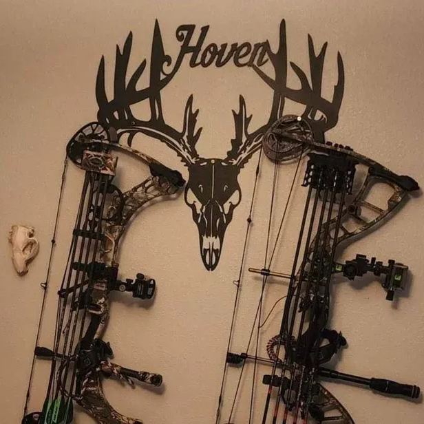 Personalized Metal Deer Skull Rack-The best gift for outdoor lovers