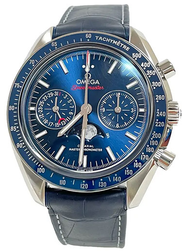 💥Omthtega Speedmaster Moonphase Chronograph 44mm Blue 