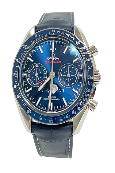 💥Omthtega Speedmaster Moonphase Chronograph 44mm Blue 