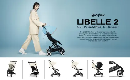 🔥Travel folding stroller - Suitable for airplane use - Compatible with CYBEX car seats