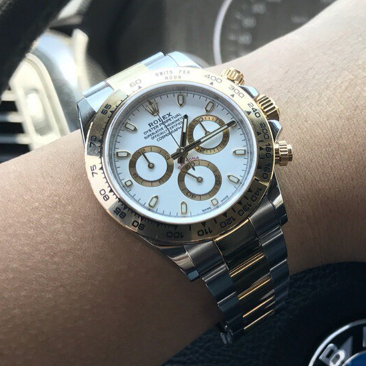 Daytona Two Tone White Dial 40mm