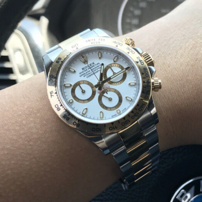 Daytona Two Tone White Dial 40mm