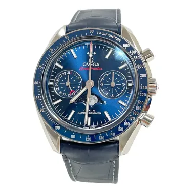 Omthtega Speedmaster Moonphase Chronograph 44mm Blue 