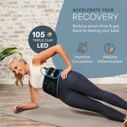 LifePro AllevaRed Light Therapy Belt - Lifetime Warranty - 660nm Red + 850nm NIR - 105 Triple LED - Skin & Muscle Support - Portable Wraparound - Remote Control